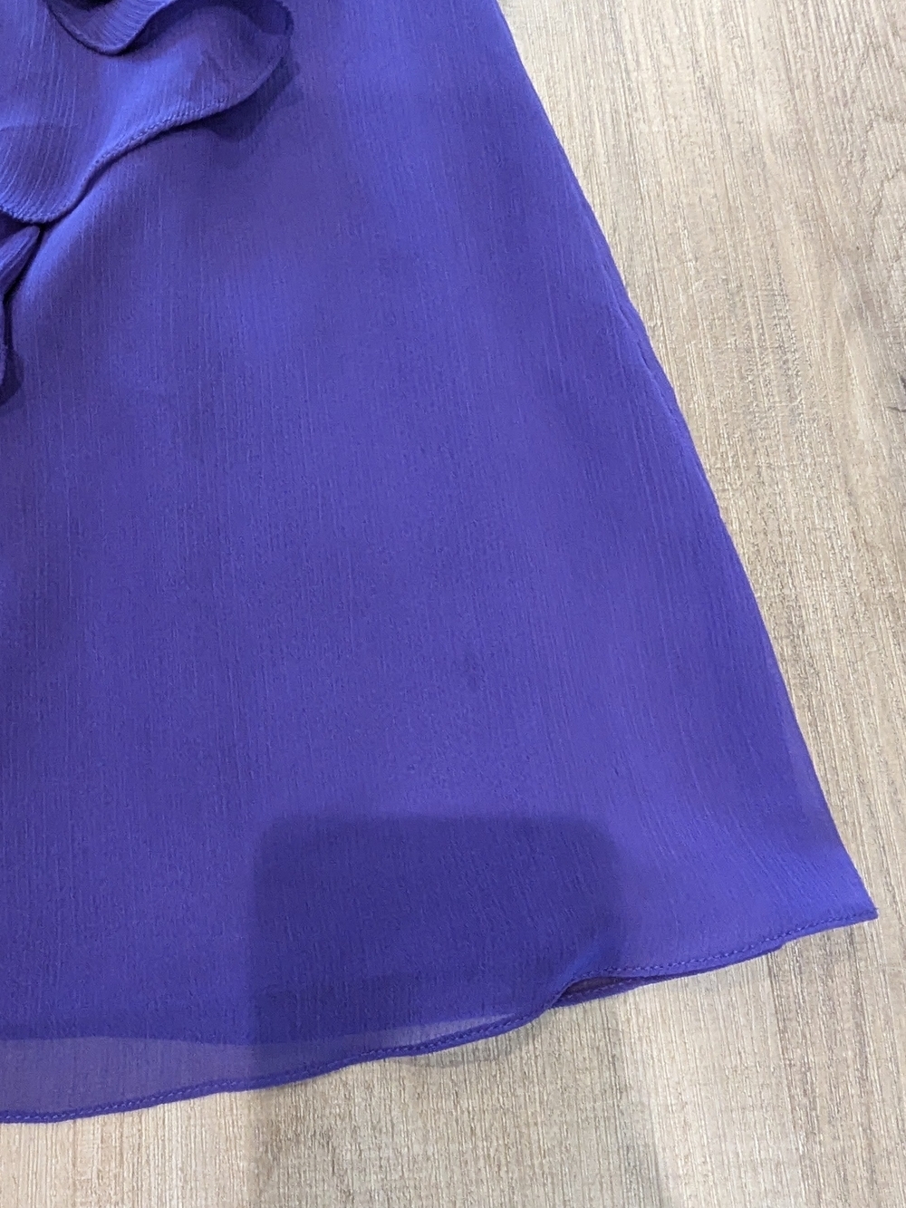 2/$40 David's Bridal Purple Strapless Chiffon Bridesmaid Dress - Picture 6 of 7